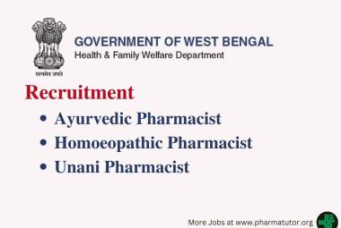 Recruitment for Pharmacists under District Health & Family Welfare Samiti