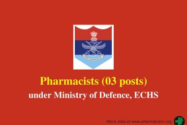 Recruitment for Pharmacists under Ministry of Defence
