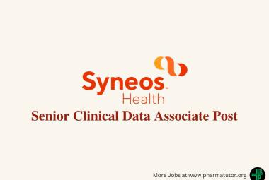 Work as Senior Clinical Data Associate at Syneos Health