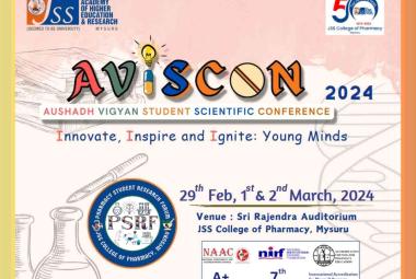 Join AVISCON 2024 at JSS college of Pharmacy, Mysuru