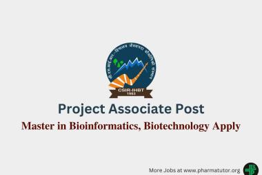 Applications are invited for post of Project Associate at IHBT