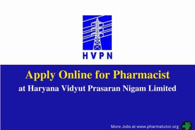 Apply Online for Pharmacist at HVPNL