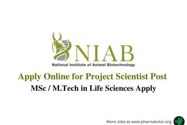 Apply Online for Project Scientist Post at NIAB