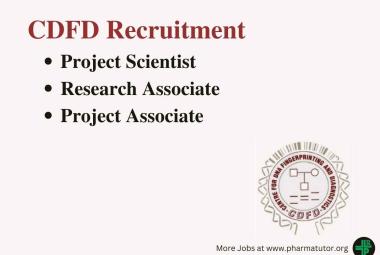 CDFD Hiring Project Scientist, Research Associate, Project Associate
