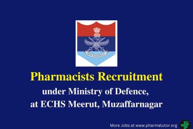 ECHS invites applications for post of Pharmacist