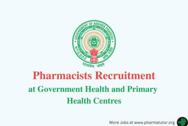 Job for Pharmacists at Government Health and Primary Health Centres