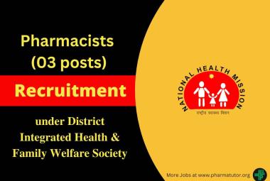 Job for Pharmacists under District Integrated Health & Family Welfare Society Beed