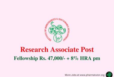 Job for Research Associate at Institute of Bioresources and Sustainable Development