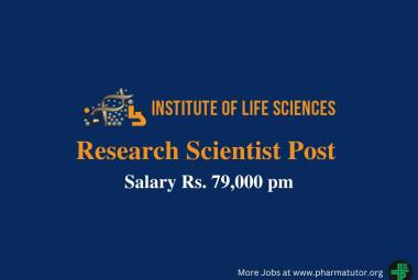 Job for Research Scientist at Institute of Life Sciences