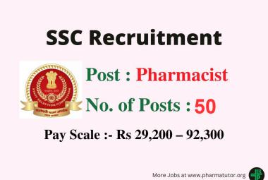 Job Openings for Pharmacists under Staff Selection Commission