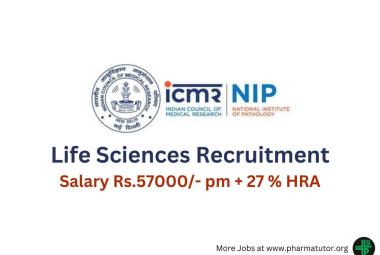 Life Sciences Recruitment as Research Scientist at National Institute of Pathology