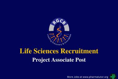 Life Sciences Recruitment at Rajiv Gandhi Centre for Biotechnology