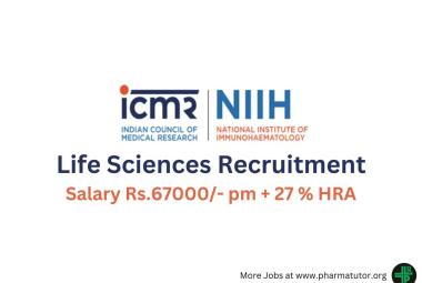 Life Sciences Recruitment at National Institute of Immunohaematology