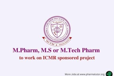 Opportunity for M.Pharm, M.S Pharm, M.Tech Pharm as Research Scientist at IIT BHU