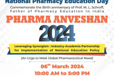 PHARMA ANVESHAN 2024 Organised by Pharmacy Council of India and Bhagwan Mahavir College of Pharmacy