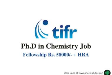 Vacancy for Ph.D in Chemistry at Tata Institute of Fundamental Research