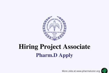 Vacancy for Project Associate at Christian Medical College