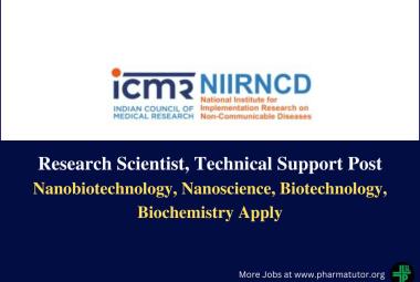 Vacancy for Research Scientist, Technical Support at NIIRNCD