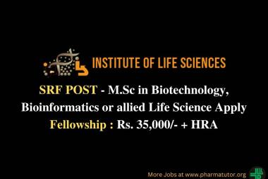 Vacancy for Senior Research Fellow at Institute of Life Sciences