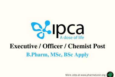 Walk in Drive for B.Pharm, MSc, BSc in Quality Control at IPCA Laboratories