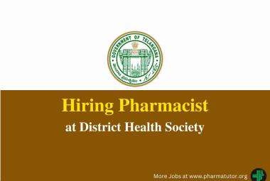Applications are invited for post of Pharmacist at District Health Society