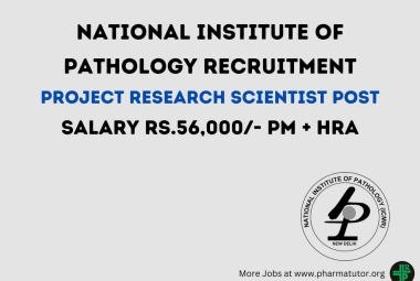 Applications are invited for the Post of Research Scientist at National Institute of Pathology