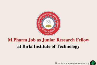 Birla Institute of Technology looking for JRF