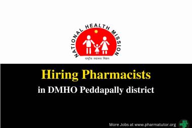 DMHO Peddapally district Hiring Pharmacists