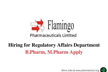 Hiring for Regulatory Affairs Department at Flamingo Pharmaceuticals