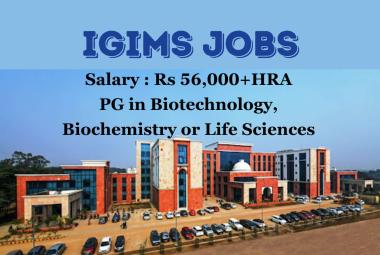 Interview for Research Scientist at IGIMS, Salary Rs 56,000 plus HRA