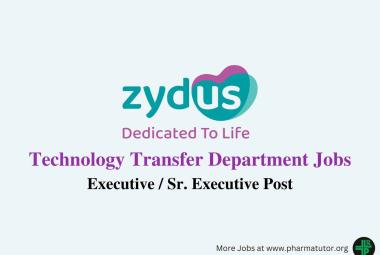 Interview for Technology Transfer department at Zydus Lifesciences