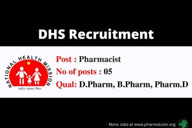 Job for Pharmacists under District health Society