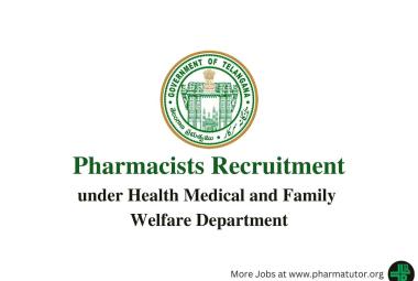 Job for Pharmacists under Health Medical and Family Welfare Department