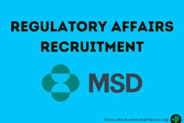 Merck Limited Hiring Regulatory Affairs Assoc. Scientist