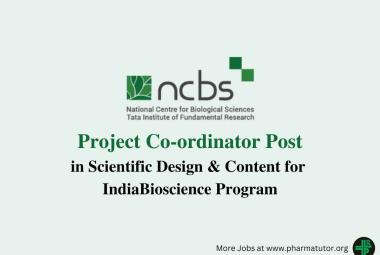 NCBS looking for Project Co-ordinator