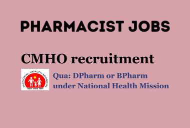 Job for Pharmacist under Office of the CMHO
