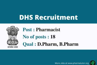 Recruitment of Pharmacists under District Health Society