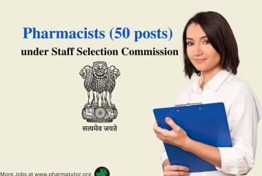 Recruitment of Pharmacists under Staff Selection Commission