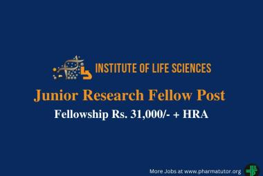 Vacancy for Junior Research Fellow at Institute of Life Sciences