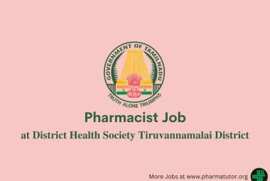 Vacancy for Pharmacist at District Health Society