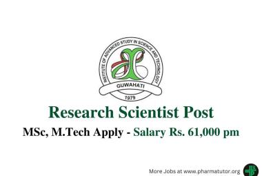 Vacancy for Research Scientist at IASST