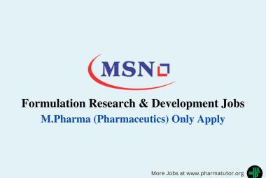 Walk In drive for Formulation Research & Development at MSN Laboratories