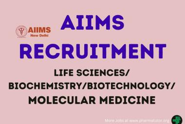 Applications are invited for the post of JRF in the ICMR funded project at AIIMS