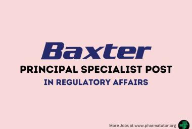 Baxter looking for Principal Specialist in Regulatory Affairs