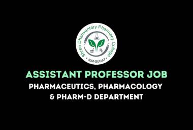Career for Assistant Professor at Shree Dhanvantary Pharmacy College