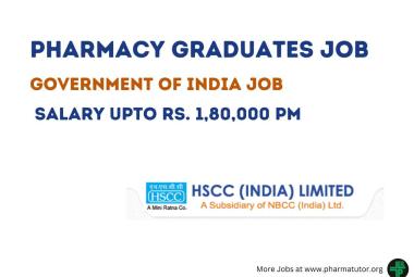 Career for Pharmacy Graduates at HSCC Limited