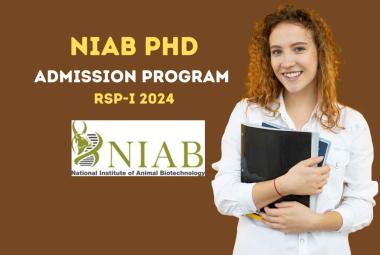 NIAB PhD Admission Program RSP-I 2024