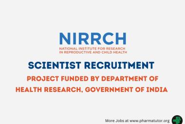 Online Applications are invited for post of Scientist at NIRRCH