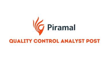 Piramal Pharma looking for Quality Control Analyst