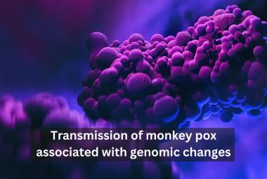 Transmission of monkey pox associated with genomic changes